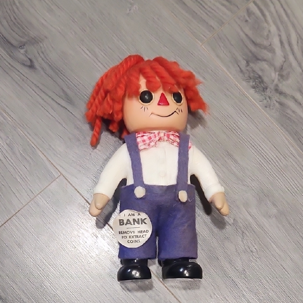 RARE Vintage 1974 Royalty Raggdy Andy Fun Bank